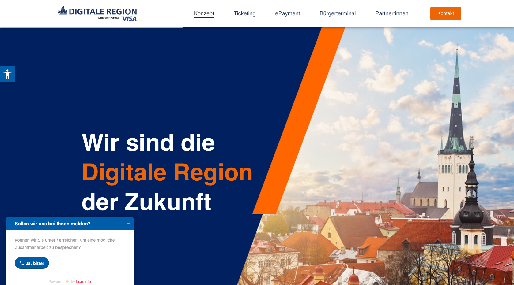 Große Vorschau der Webseite digitale-region.de