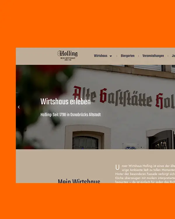 Vorschau der Webseite Wirtshaus-holling.de